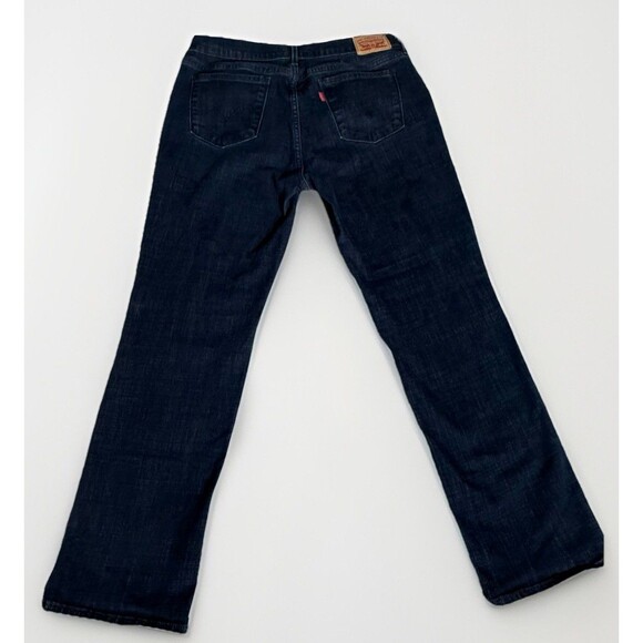 Levi 505 Jeans Women's Size 30 Straight Leg Dark Wash 28" Inseam 10" Rise - Picture 2 of 8